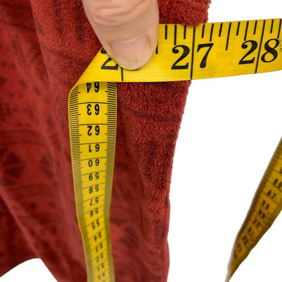 Mens Duluth Trading Relaxed Fit Red Lined Fleece Jacket Size XL - Picture 5 of 6